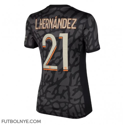 Camiseta Paris Saint-Germain Lucas Hernandez #21 Tercera Equipación para mujer 2023-24 manga corta